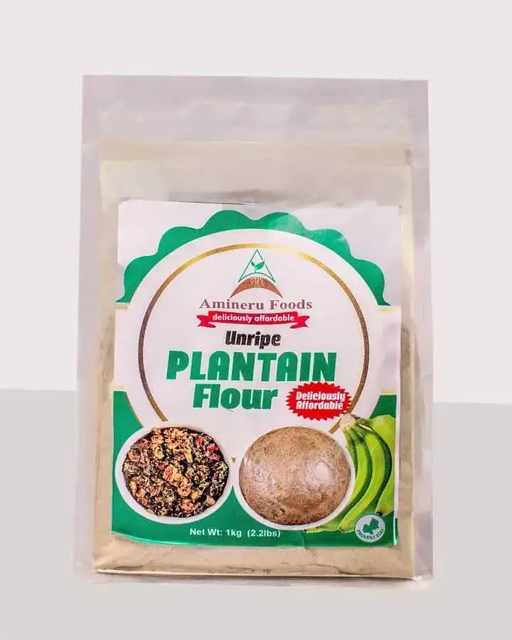 Amineru Unripe Plantain Flour 1Kg Pack - Image 2