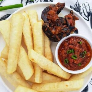 Fried Yam & Vegetables Source 500g