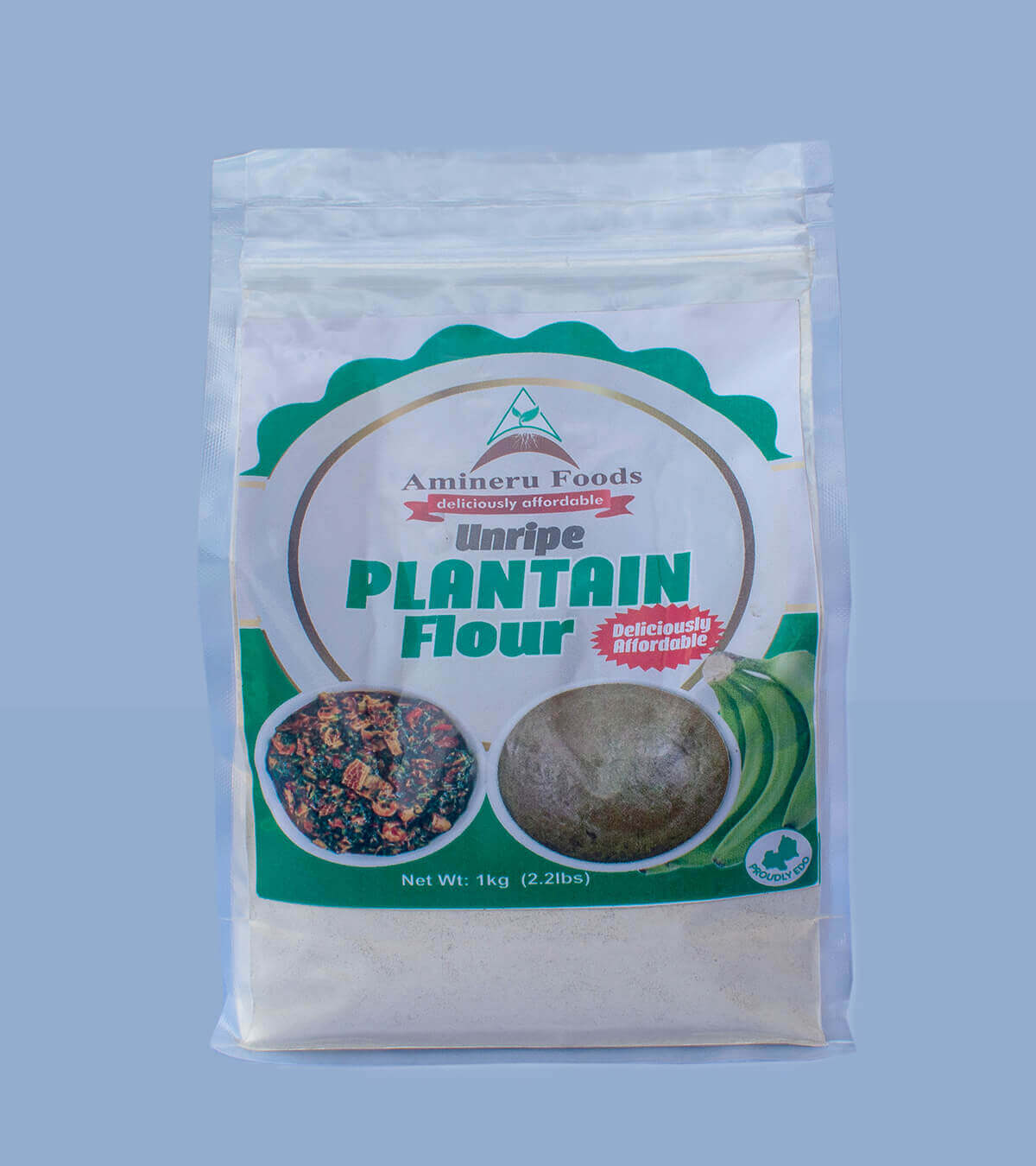 Amineru Unripe Plantain Flour 1Kg Pack