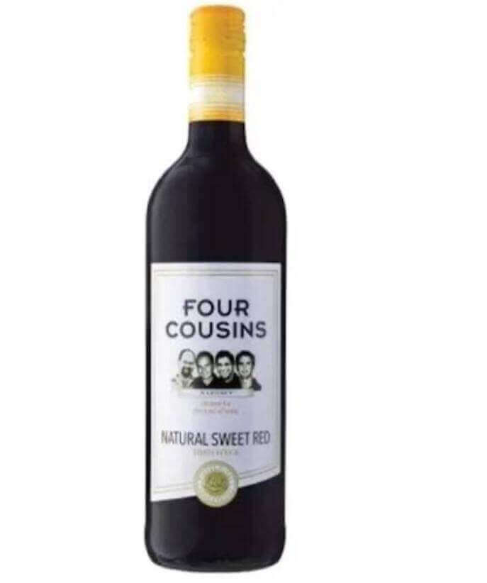 Four Cousins Natural Sweet Red Wine 75c