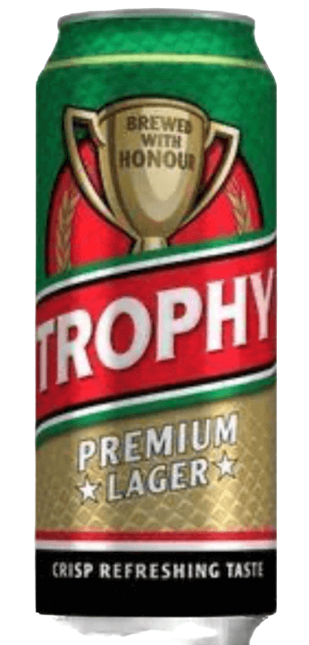 Trophy Lager Beer Can 50cl