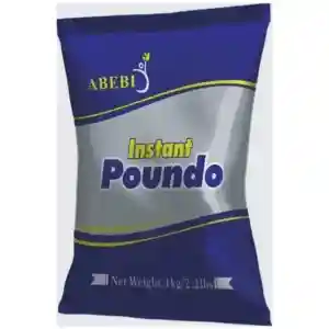 Abebi Poundo Yam 9kg Carton (0.9kg x 10 Packs)
