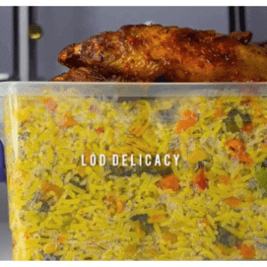 Fried Rice with Peppered Chicken or Turkey [Plate]