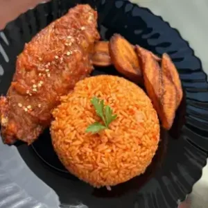 Jollof Rice and Turkey -500g (Plate)